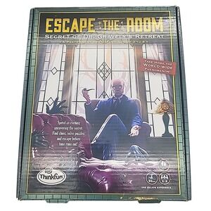 ThinkFun Escape the Room Secret of Dr. Gravely's Retreat Game OPEN BOX